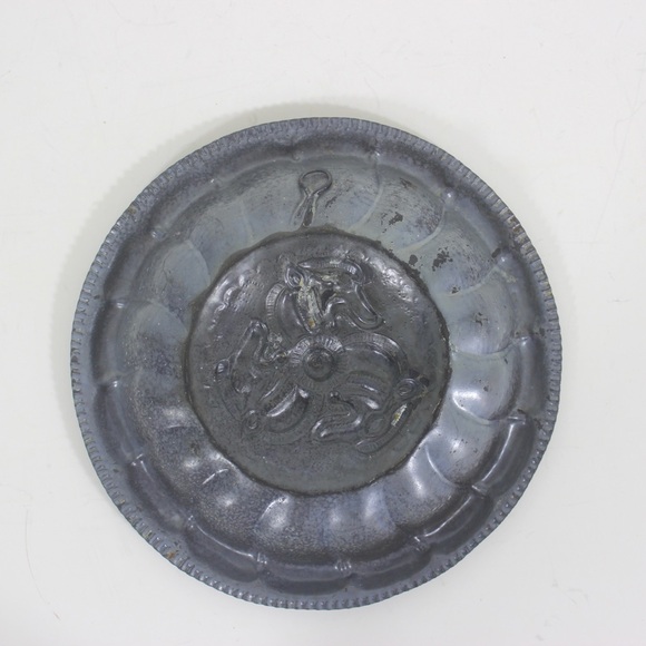 Vintage Copper Wall Art Plate with Patina Bowl Dish - Picture 6 of 8